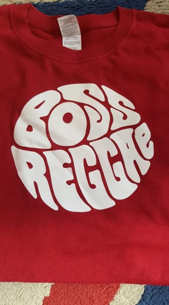 Boss Reggae  (Round) T Shirt Red And White